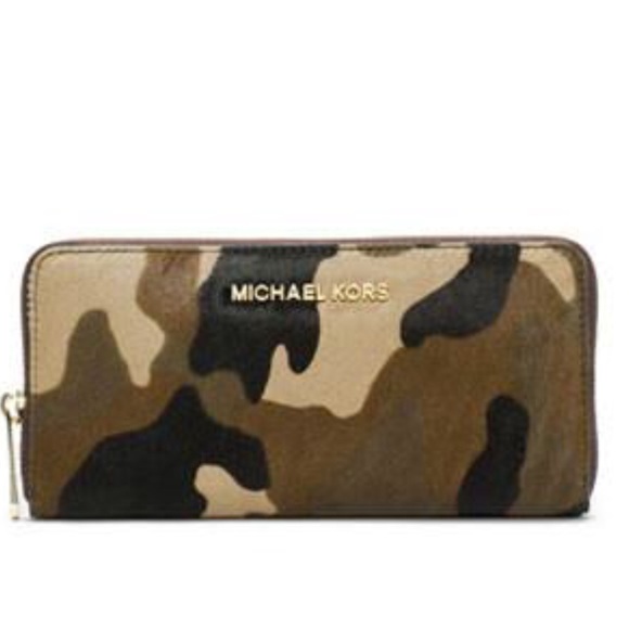Michael Kors Handbags - Michael Kors Calf Hair Camo Wallet